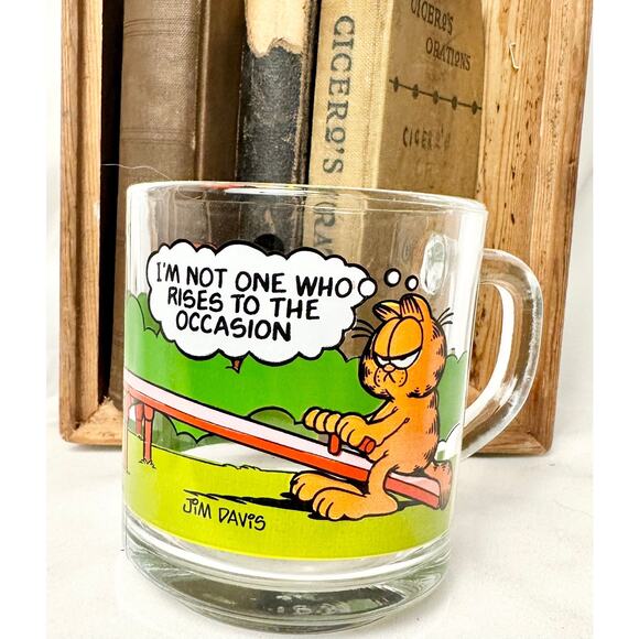 Vintage 1970-80s Mcdonald's Vintage Glass 8oz Mug Vintage Advertising - Picture 1 of 3